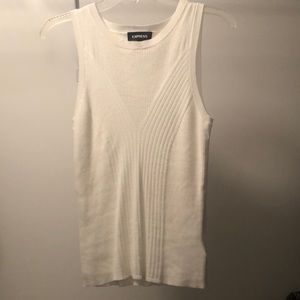 Express Sleeveless White Blouse